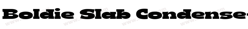Boldie Slab Condense字体转换